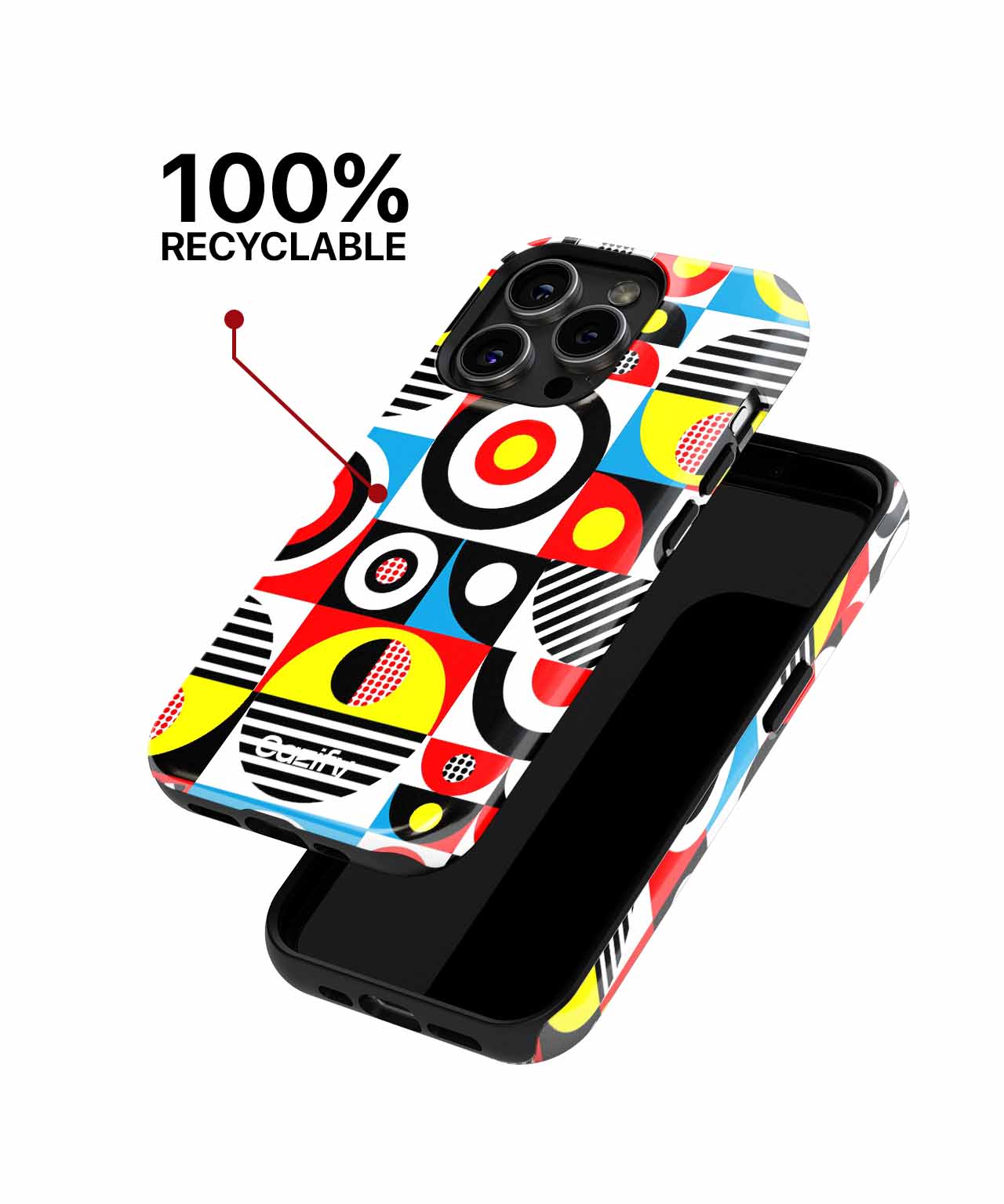 Colorful Geometric Funfest for Everyone iPhone case Case Cazify - Delivery Canada