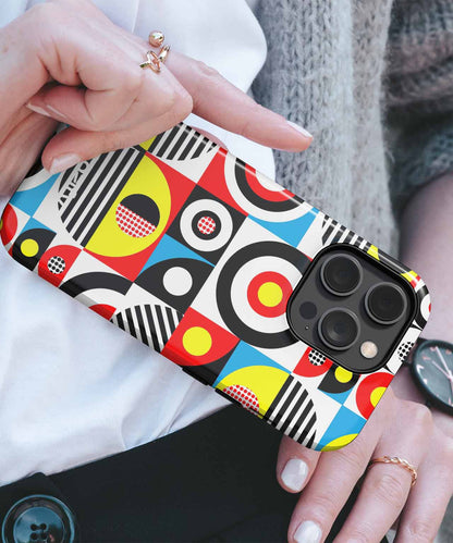 Colorful Geometric Funfest for Everyone iPhone case Case Cazify - Delivery Canada