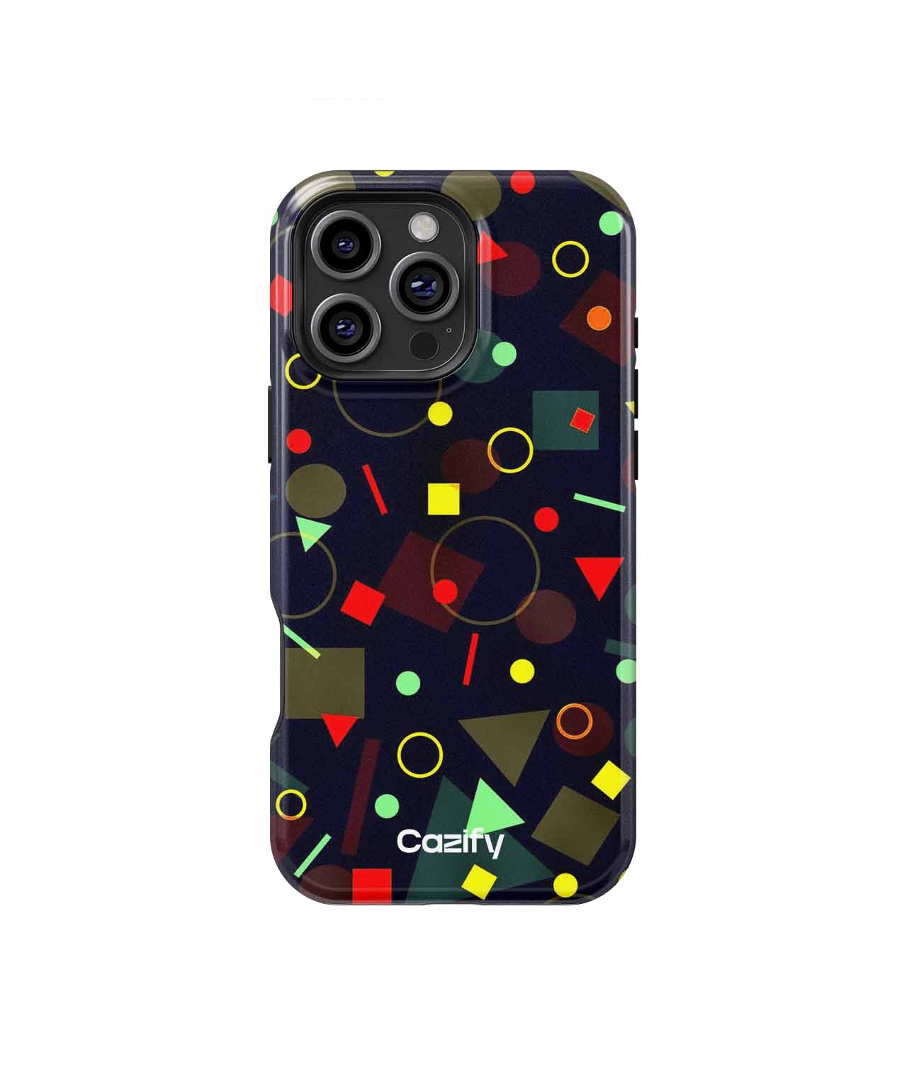 Colorful Geometric Funfest of Shapes iPhone case Case Cazify - Delivery Canada