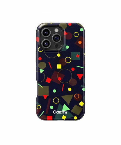 Colorful Geometric Funfest of Shapes iPhone case Case Cazify - Delivery Canada
