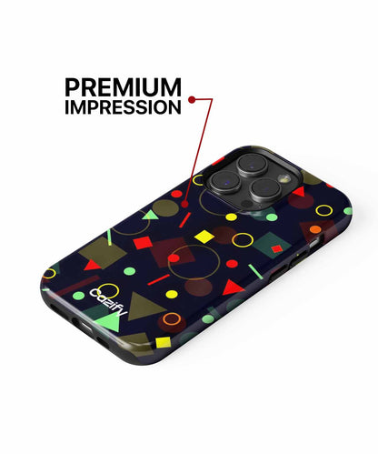 Colorful Geometric Funfest of Shapes iPhone case Case Cazify - Delivery Canada
