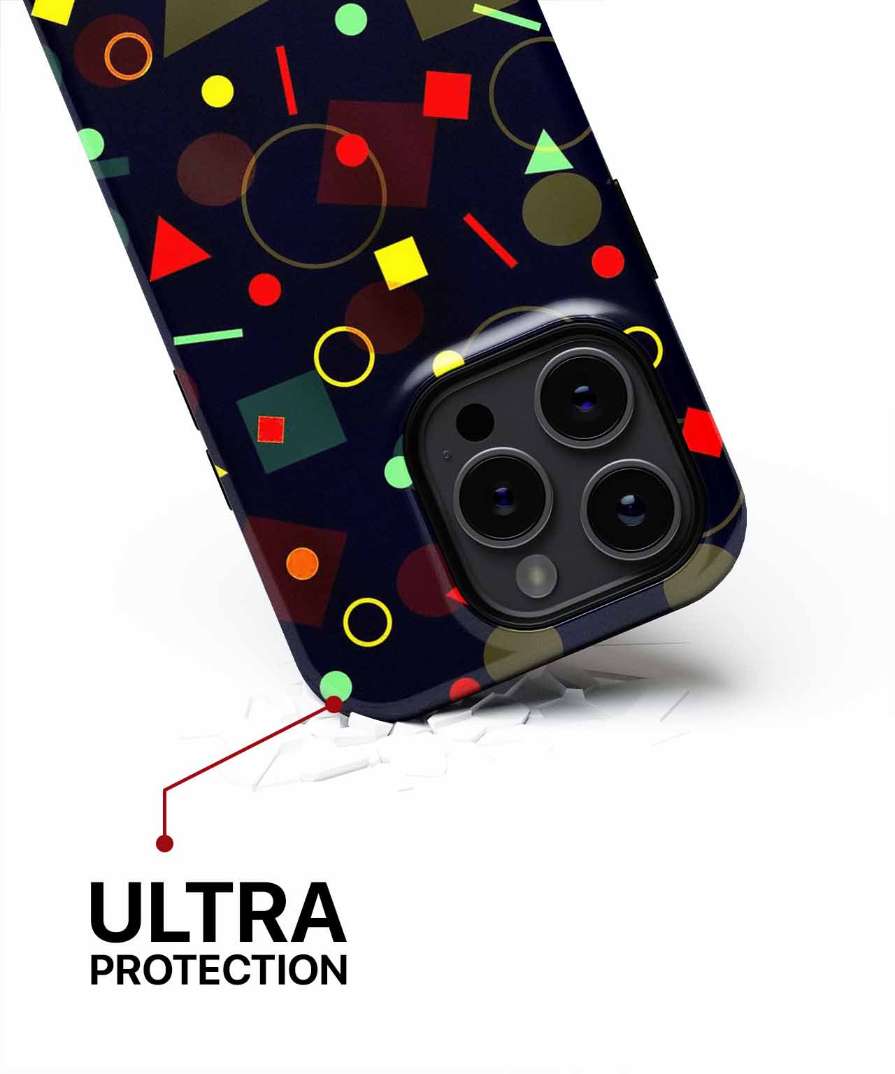 Colorful Geometric Funfest of Shapes iPhone case Case Cazify - Delivery Canada