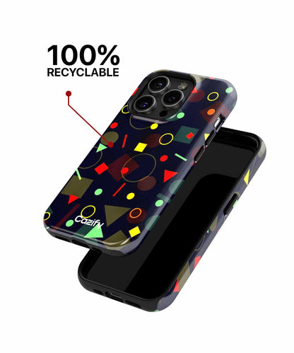 Colorful Geometric Funfest of Shapes iPhone case Case Cazify - Delivery Canada
