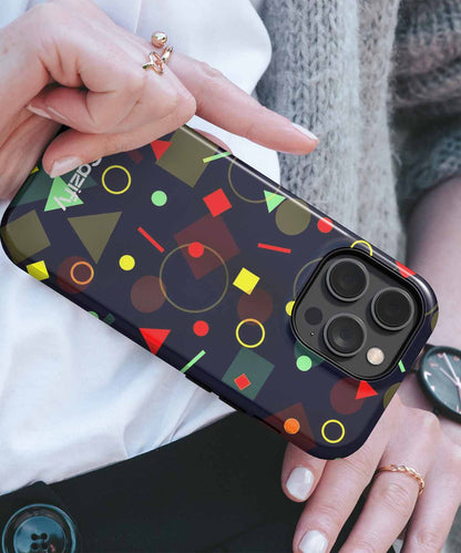 Colorful Geometric Funfest of Shapes iPhone case Case Cazify - Delivery Canada