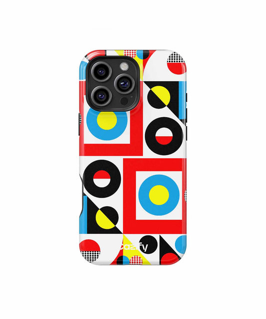 Colorful Geometric Funhouse Design iPhone case Case Cazify - Delivery Canada