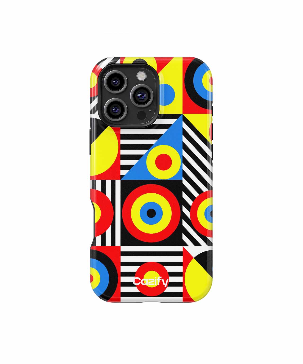 Colorful Geometric Funhouse of Shapes iPhone case Case Cazify - Delivery Canada