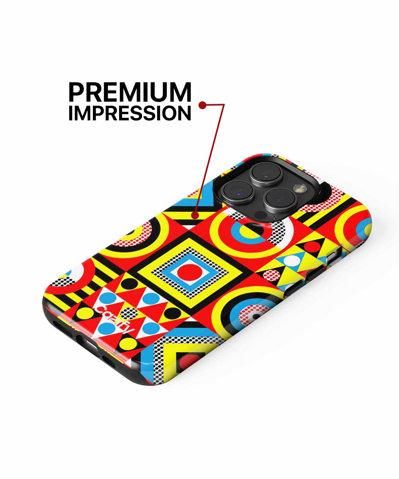Colorful Geometric Pattern Extravaganza iPhone case Case Cazify - Delivery Canada