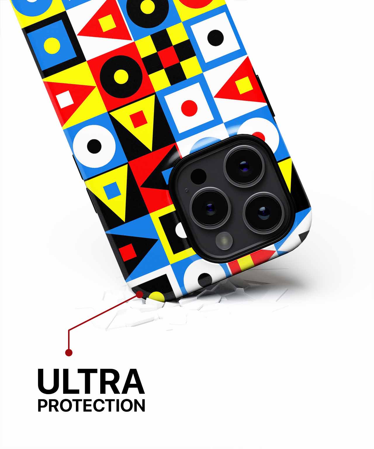 Colorful Geometric Wonderland of Shapes iPhone case Case Cazify - Delivery Canada