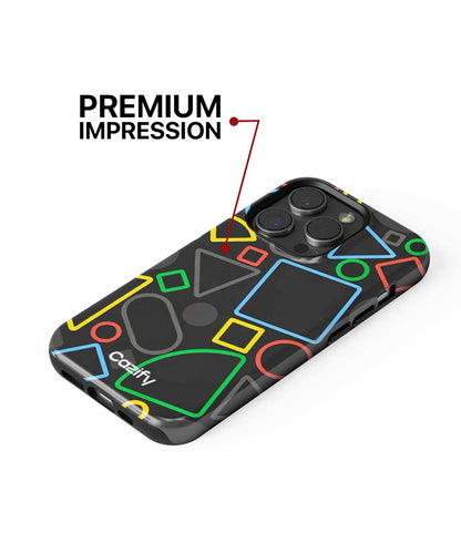 Colorful Geometry Adventure with Shapes Everywhere iPhone case Case Cazify - Delivery Canada