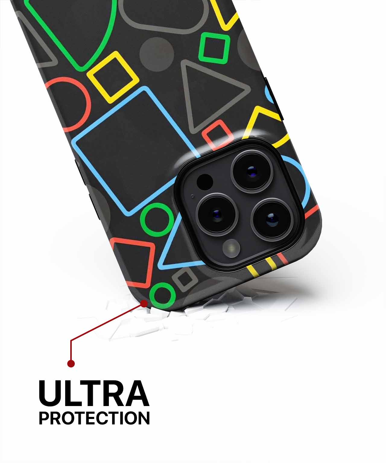 Colorful Geometry Adventure with Shapes Everywhere iPhone case Case Cazify - Delivery Canada