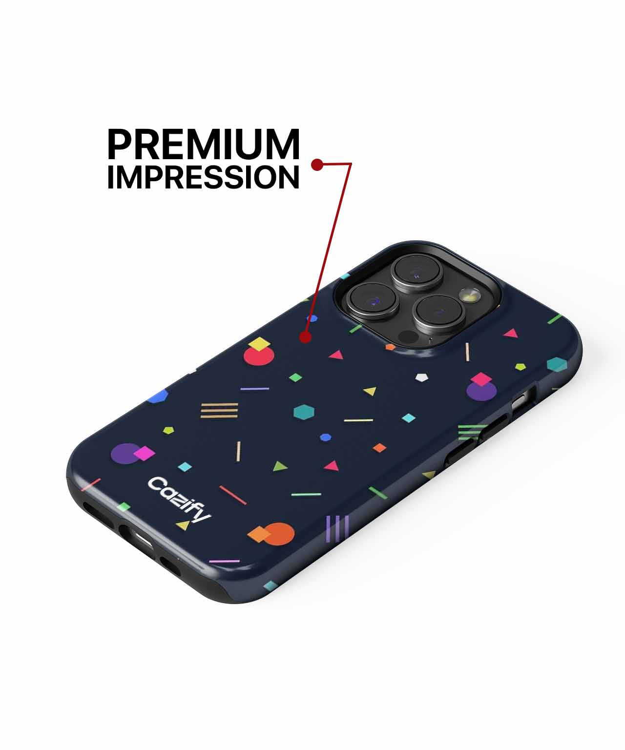 Colorful Geometry Party Extravaganza iPhone case Case Cazify - Delivery Canada