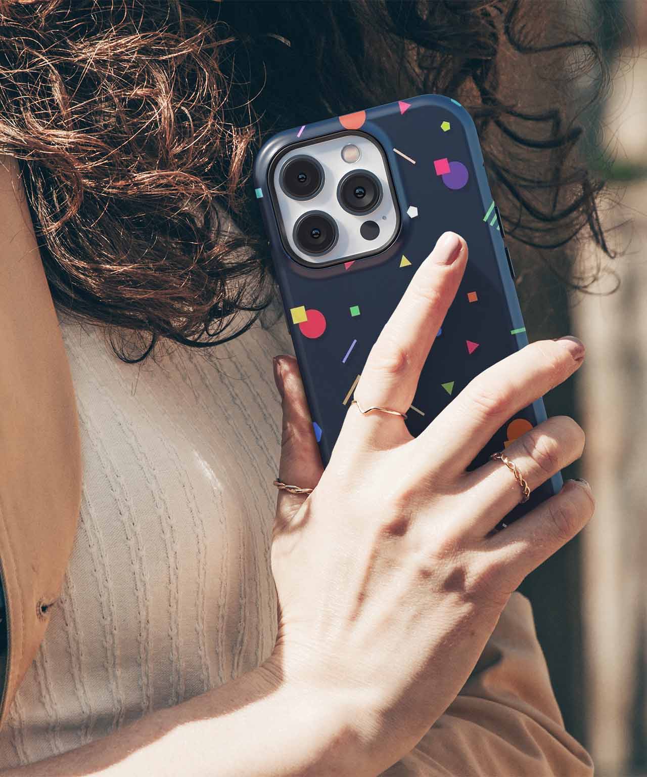 Colorful Geometry Party Extravaganza iPhone case Case Cazify - Delivery Canada