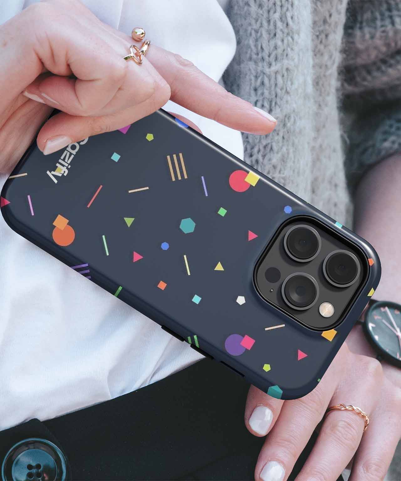 Colorful Geometry Party Extravaganza iPhone case Case Cazify - Delivery Canada