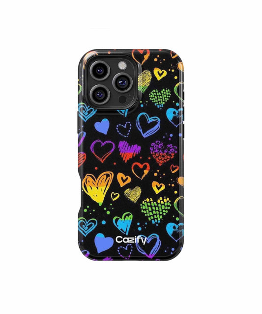 Colorful Heart Explosion of Love iPhone case Case Cazify - Delivery Canada
