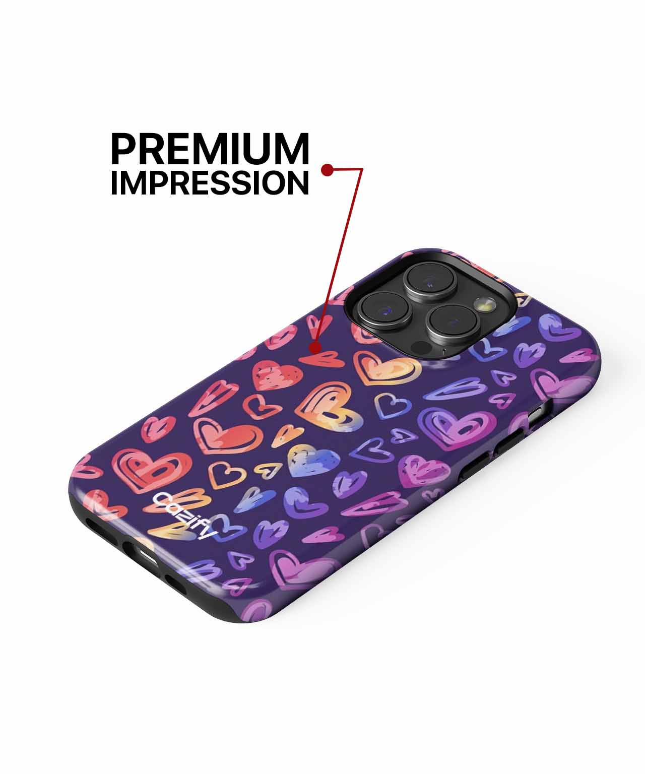 Colorful Heart Explosion of Love iPhone case Case Cazify - Delivery Canada