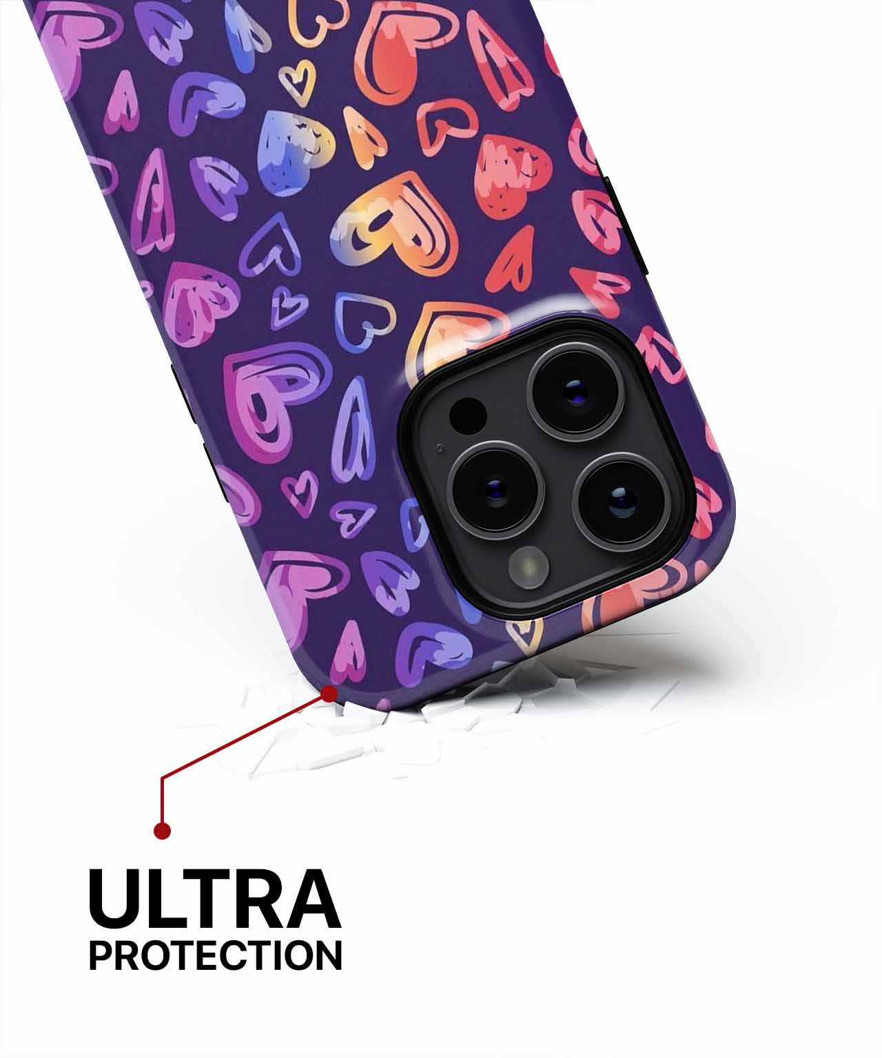 Colorful Heart Explosion of Love iPhone case Case Cazify - Delivery Canada