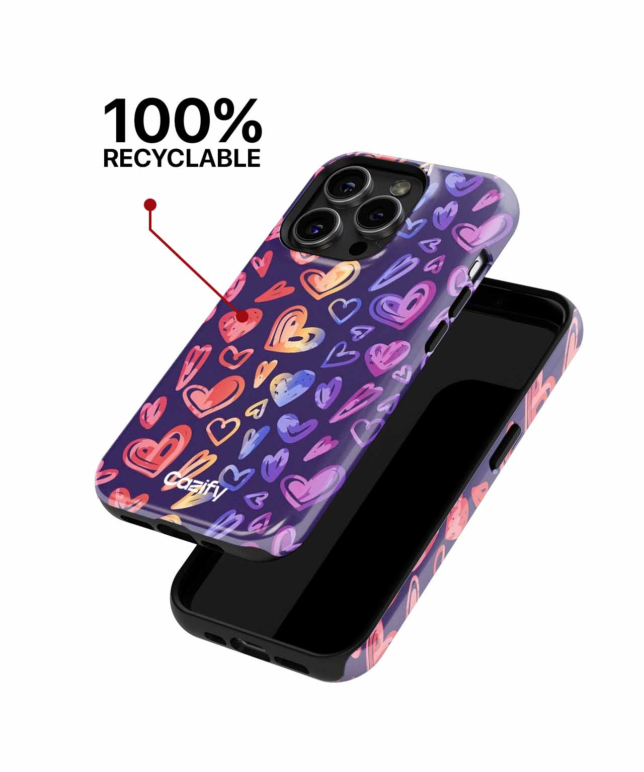 Colorful Heart Explosion of Love iPhone case Case Cazify - Delivery Canada