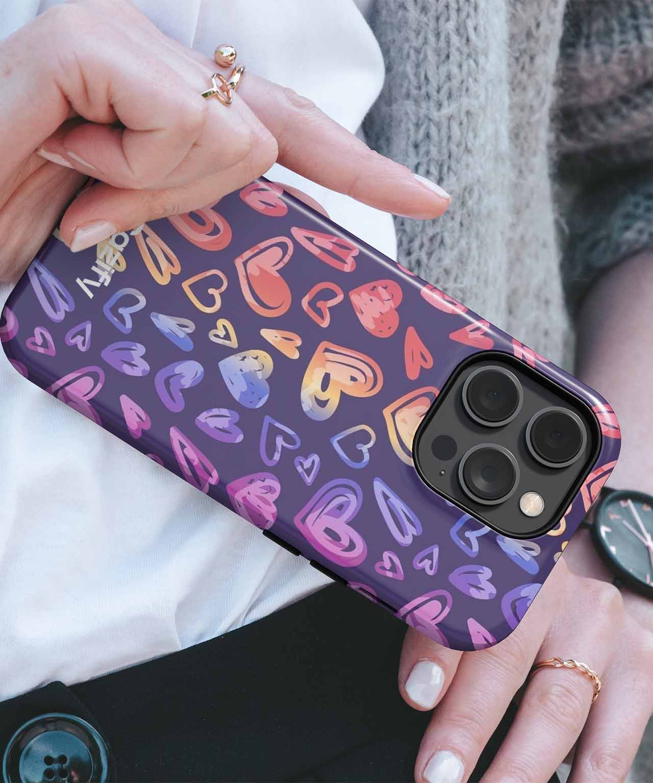 Colorful Heart Explosion of Love iPhone case Case Cazify - Delivery Canada