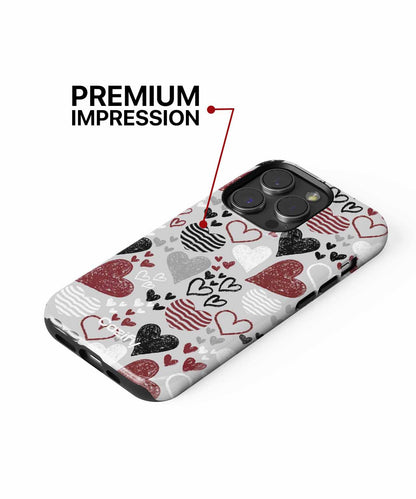 Colorful Heart Parade for the Love Birds iPhone case Case Cazify - Delivery Canada