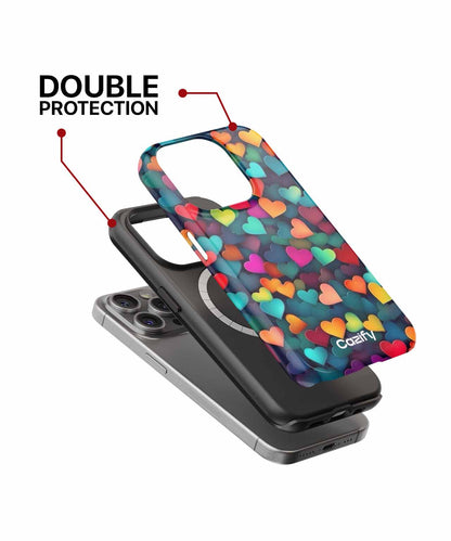 Colorful Heart Party Explosion iPhone case Case Cazify - Delivery Canada