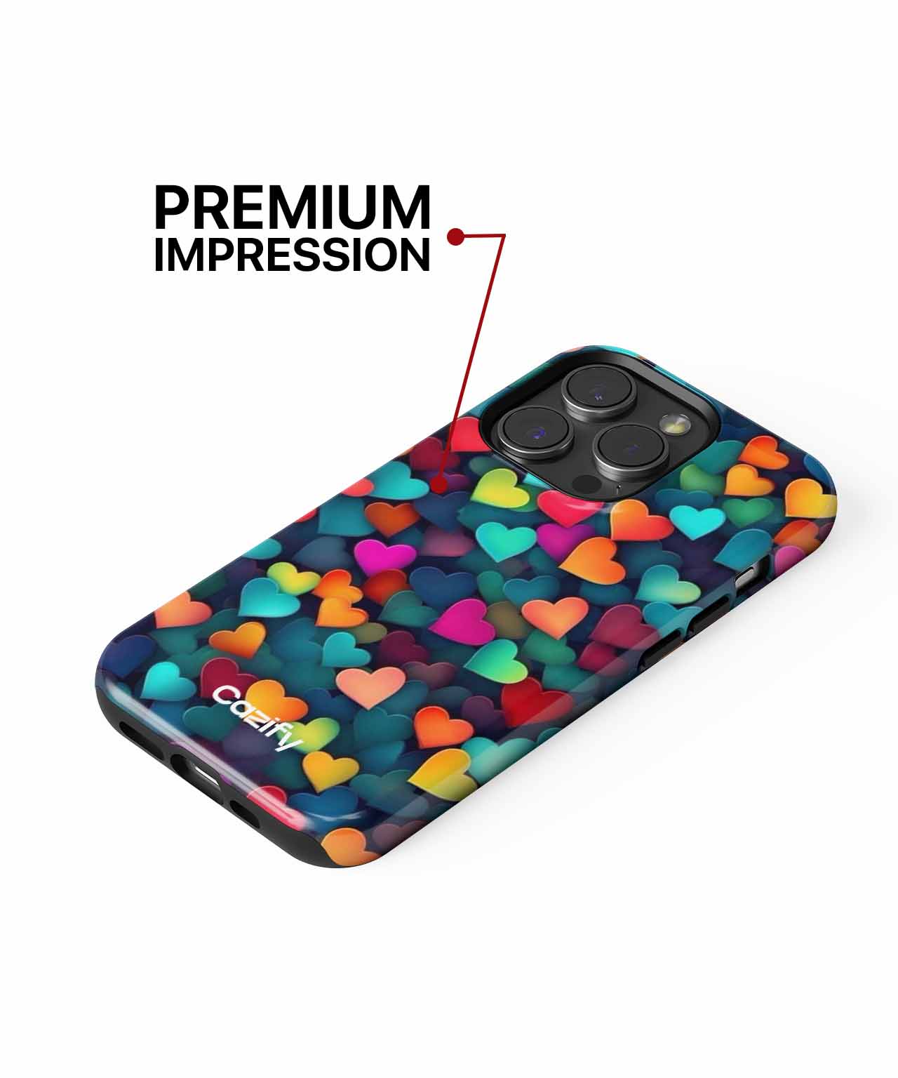 Colorful Heart Party Explosion iPhone case Case Cazify - Delivery Canada