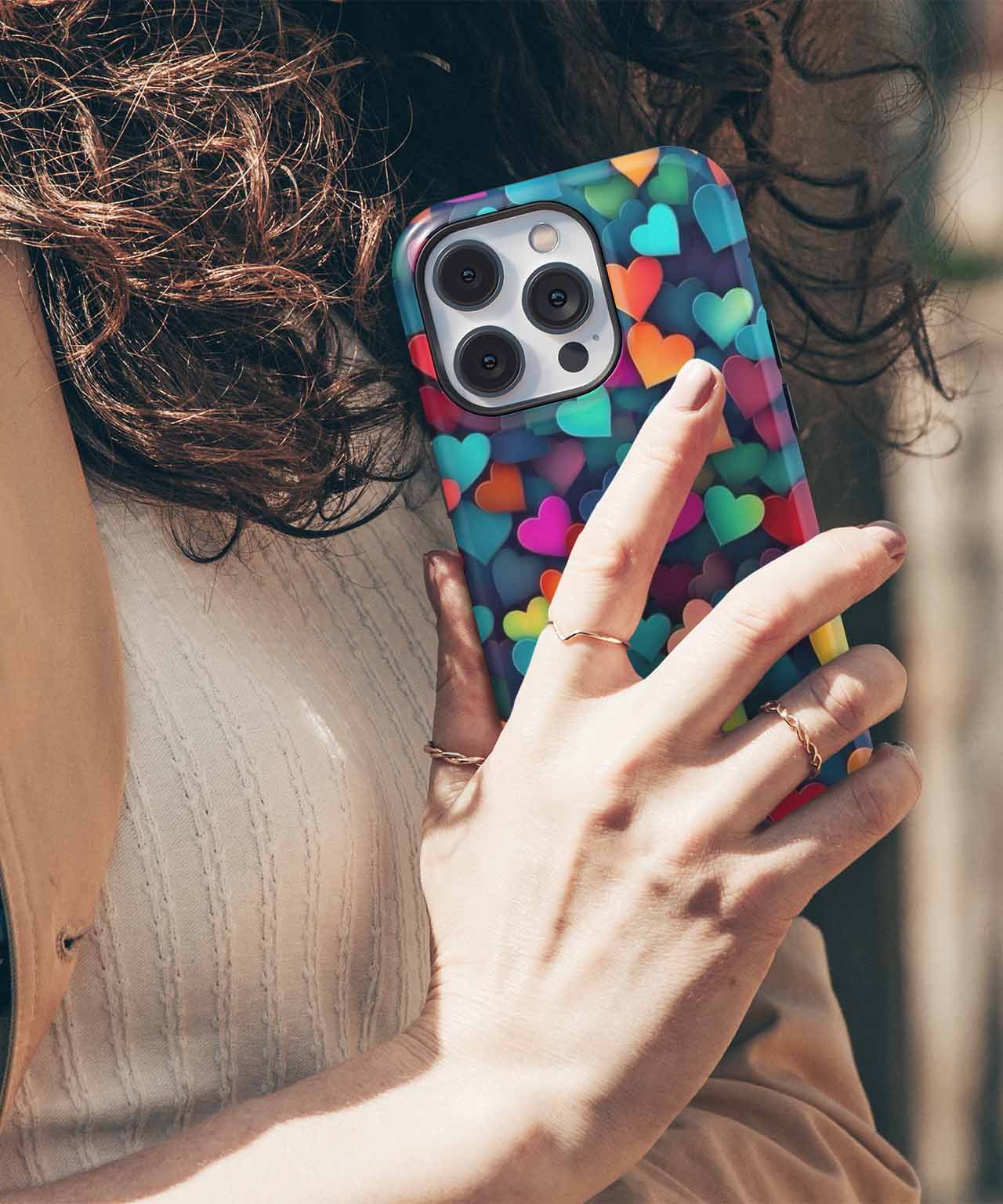 Colorful Heart Party Explosion iPhone case Case Cazify - Delivery Canada