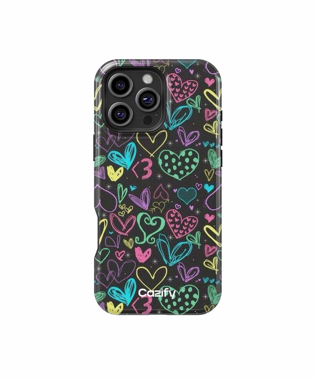 Colorful Heart Party Extravaganza iPhone case Case Cazify - Delivery Canada
