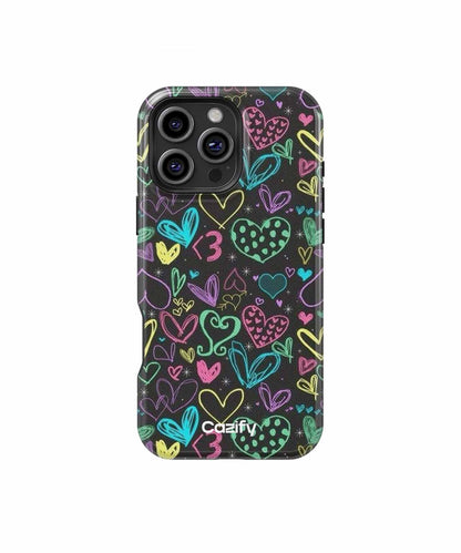 Colorful Heart Party Extravaganza iPhone case Case Cazify - Delivery Canada
