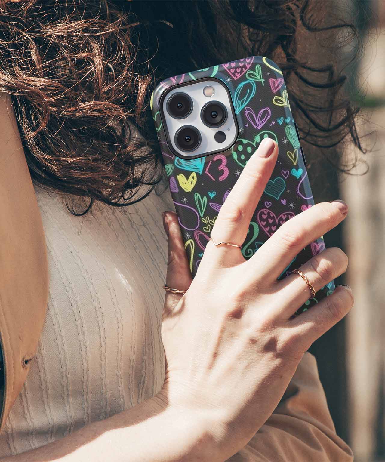 Colorful Heart Party Extravaganza iPhone case Case Cazify - Delivery Canada