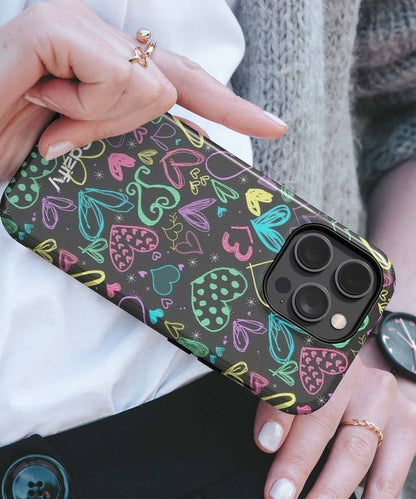 Colorful Heart Party Extravaganza iPhone case Case Cazify - Delivery Canada