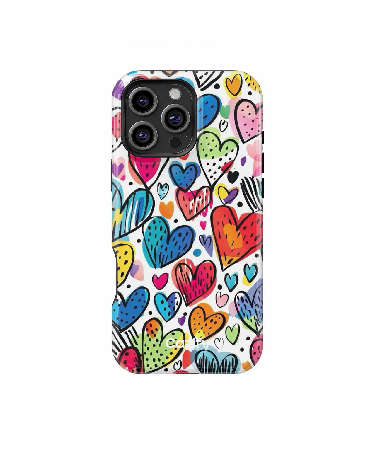 Colorful Heart Party Vibes iPhone case Case Cazify - Delivery Canada