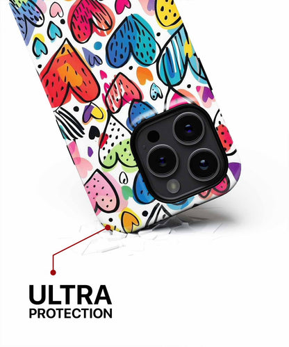 Colorful Heart Party Vibes iPhone case Case Cazify - Delivery Canada