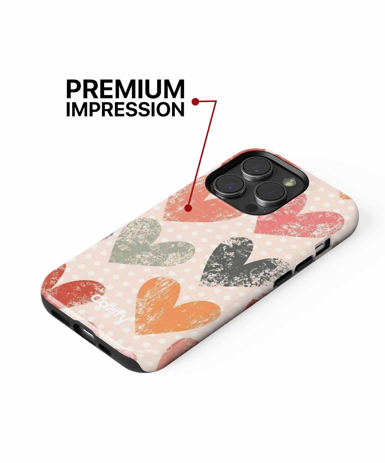 Colorful Heartfelt Patterns of Love iPhone case Case Cazify - Delivery Canada
