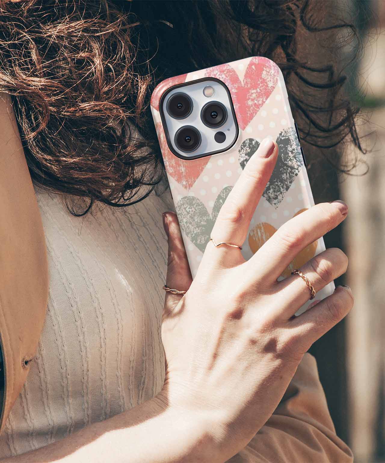 Colorful Heartfelt Patterns of Love iPhone case Case Cazify - Delivery Canada