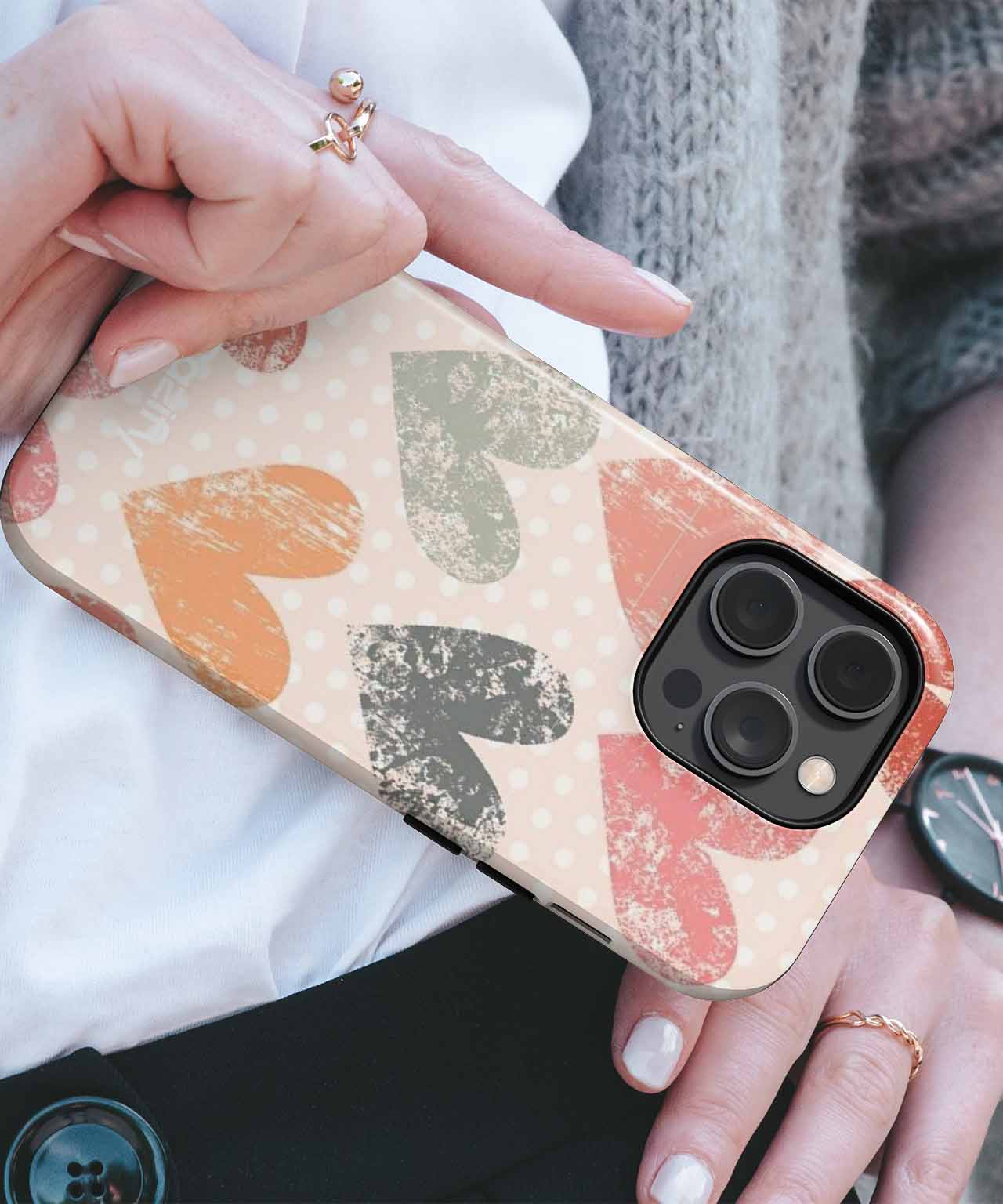 Colorful Heartfelt Patterns of Love iPhone case Case Cazify - Delivery Canada