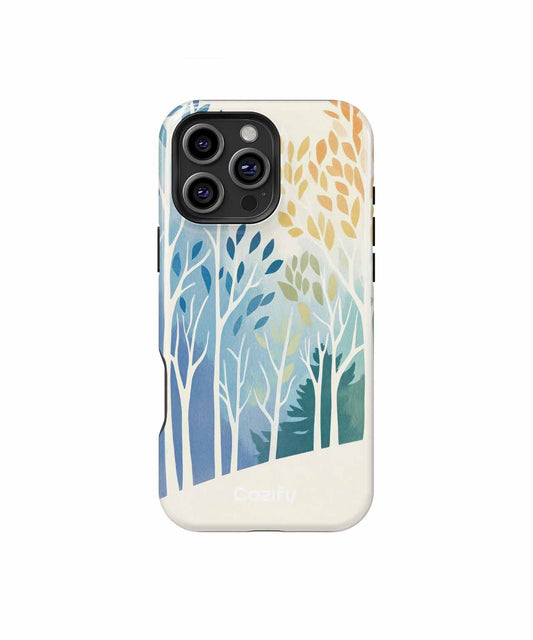 Colorful Leafy Retreat in Nature iPhone case Case Cazify - Delivery Canada