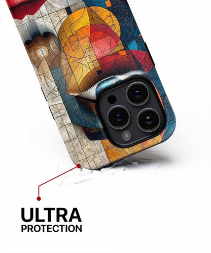 Colorful Mosaic Beauty with Big Eye iPhone case Case Cazify - Delivery Canada