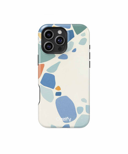 Colorful Mosaic Dreams on a White Canvas iPhone case Case Cazify - Delivery Canada