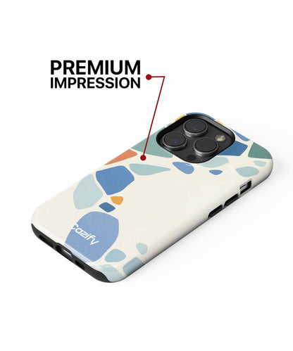 Colorful Mosaic Dreams on a White Canvas iPhone case Case Cazify - Delivery Canada