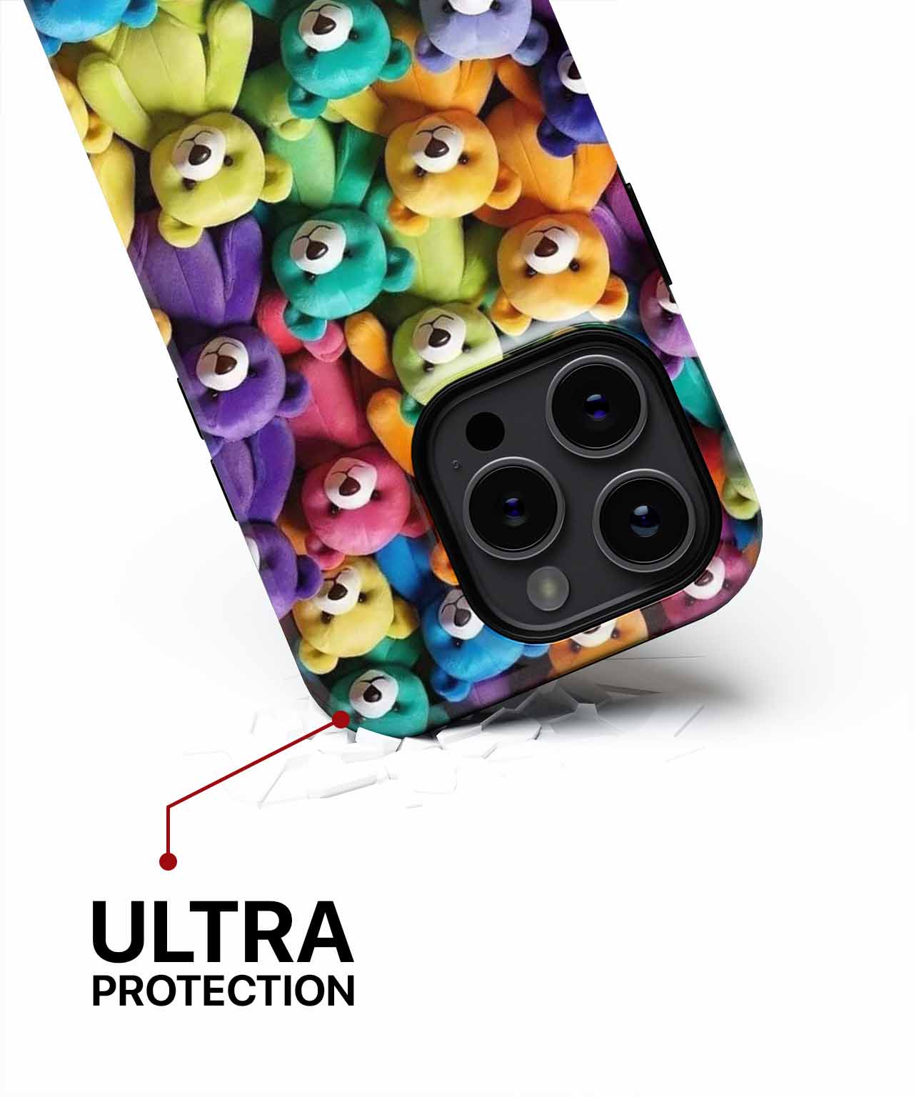 Colorful Plush Bear Parade iPhone case Case Cazify - Delivery Canada