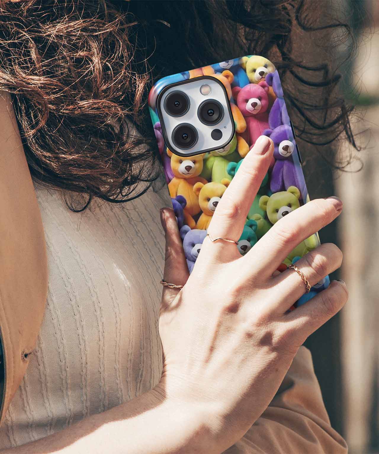 Colorful Plush Bear Parade iPhone case Case Cazify - Delivery Canada