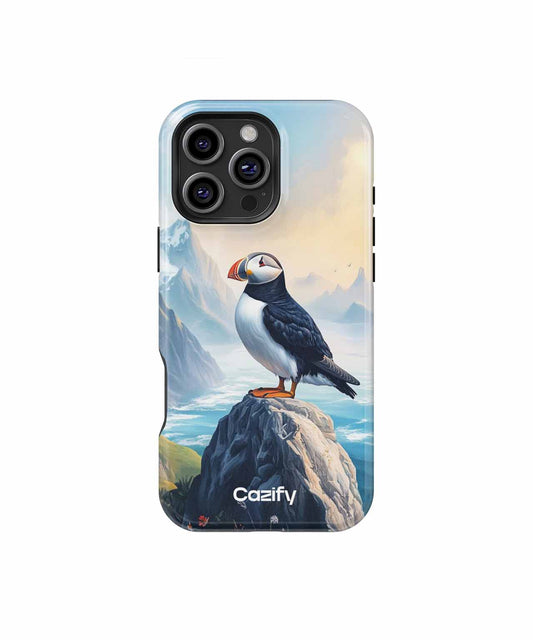 Colorful Puffin Pondering the Sea iPhone case Case Cazify - Delivery Canada