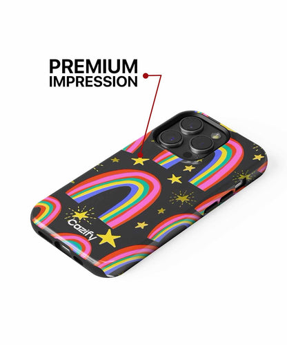 Colorful Rainbows and Shiny Stars Galore iPhone case Case Cazify - Delivery Canada