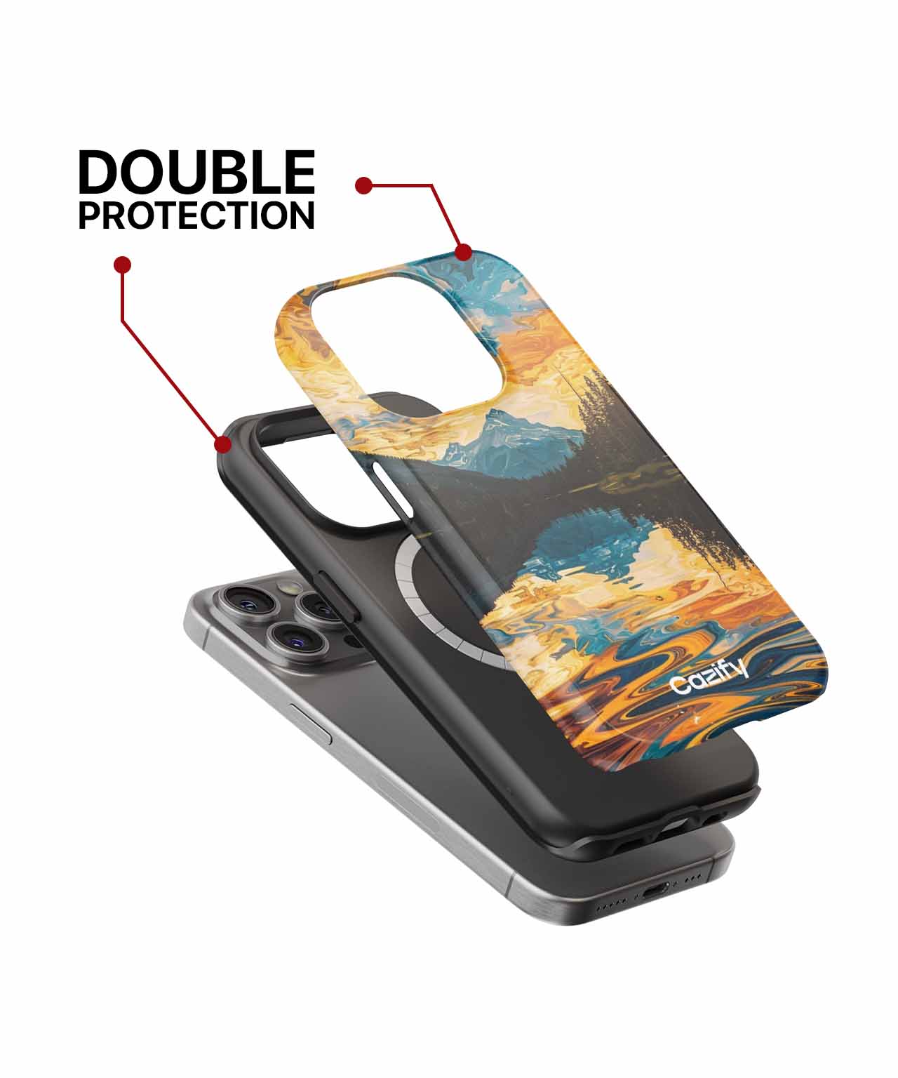 Colorful Reflections of Nature's Masterpiece iPhone case Case Cazify - Delivery Canada