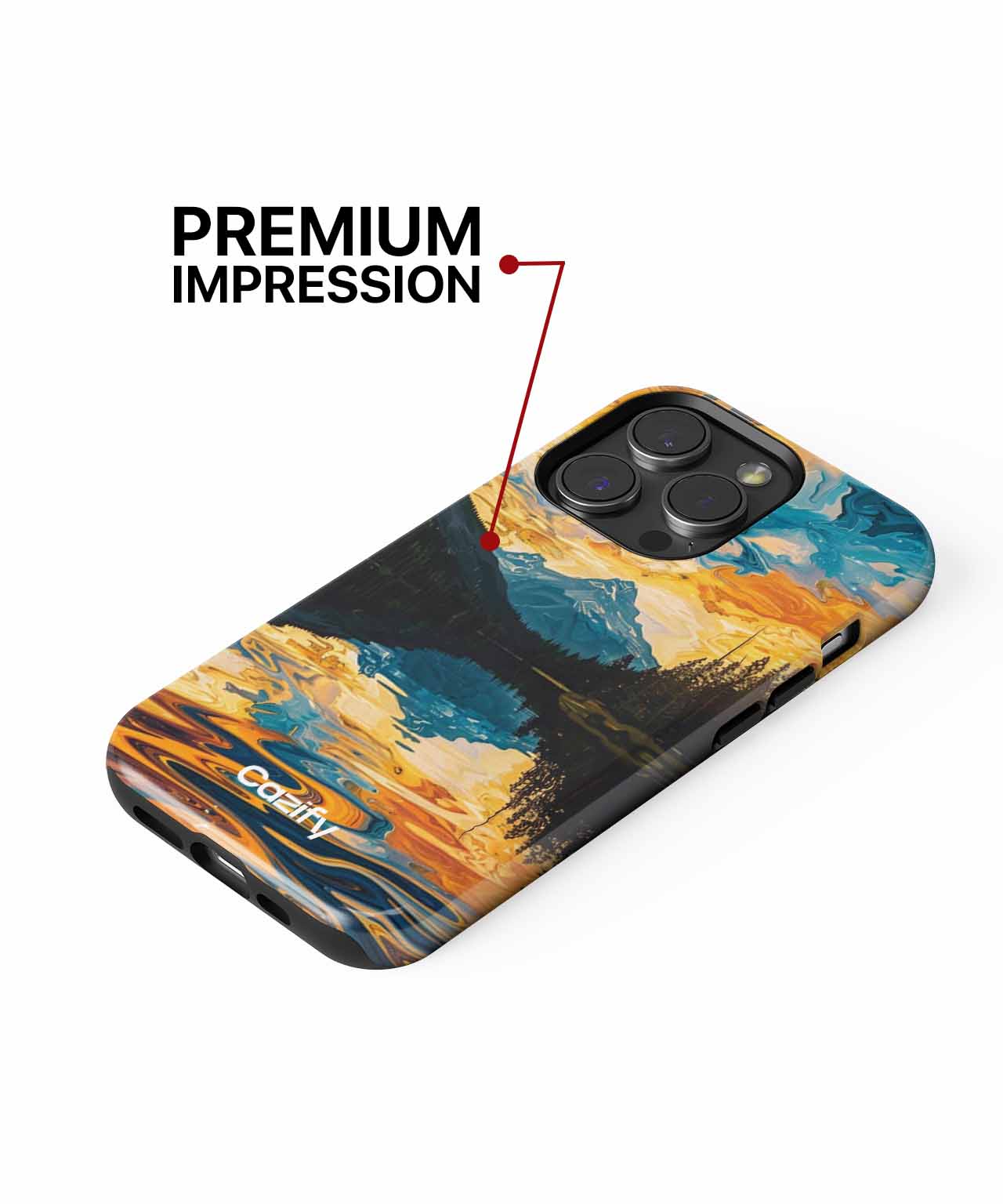 Colorful Reflections of Nature's Masterpiece iPhone case Case Cazify - Delivery Canada