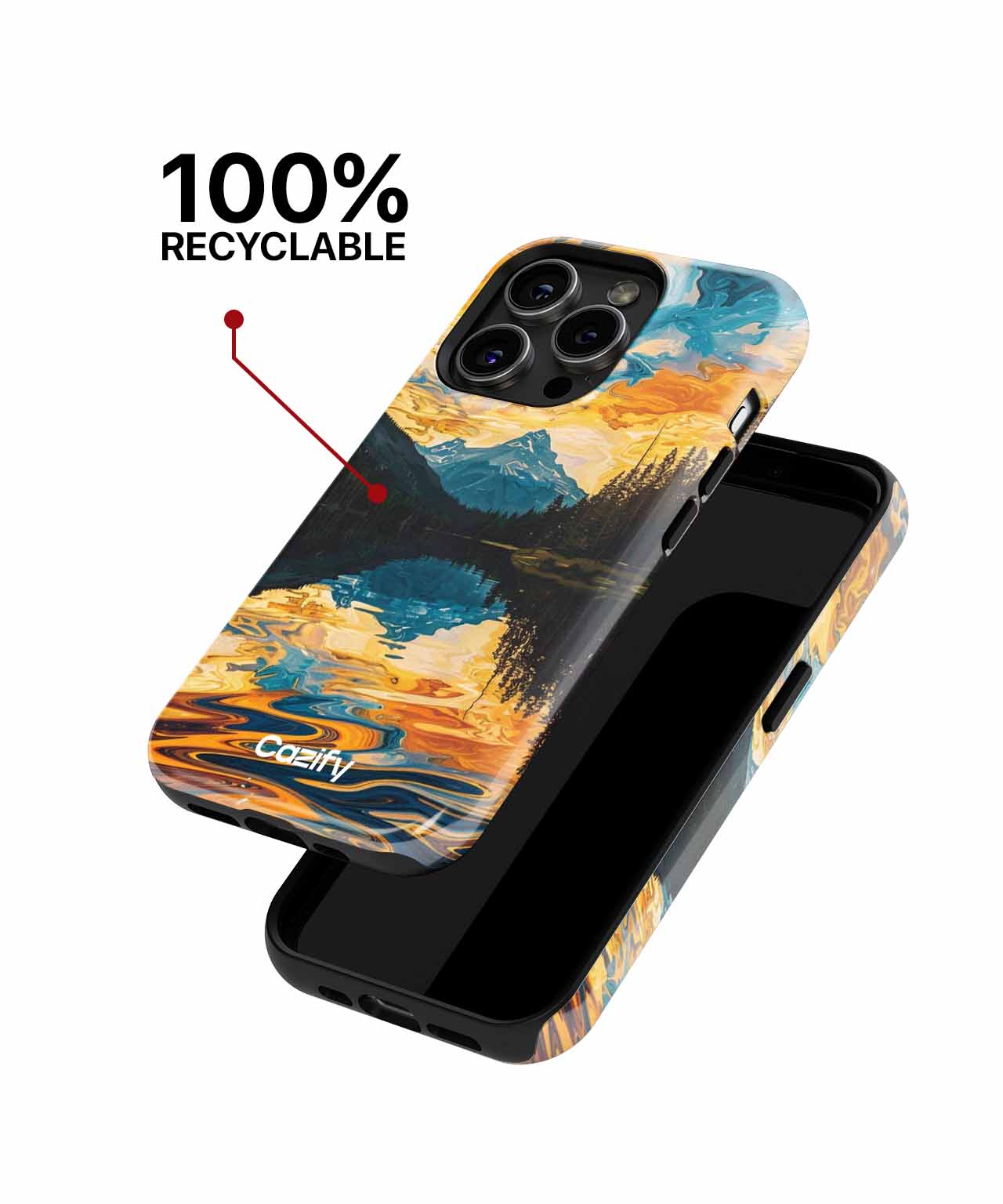 Colorful Reflections of Nature's Masterpiece iPhone case Case Cazify - Delivery Canada