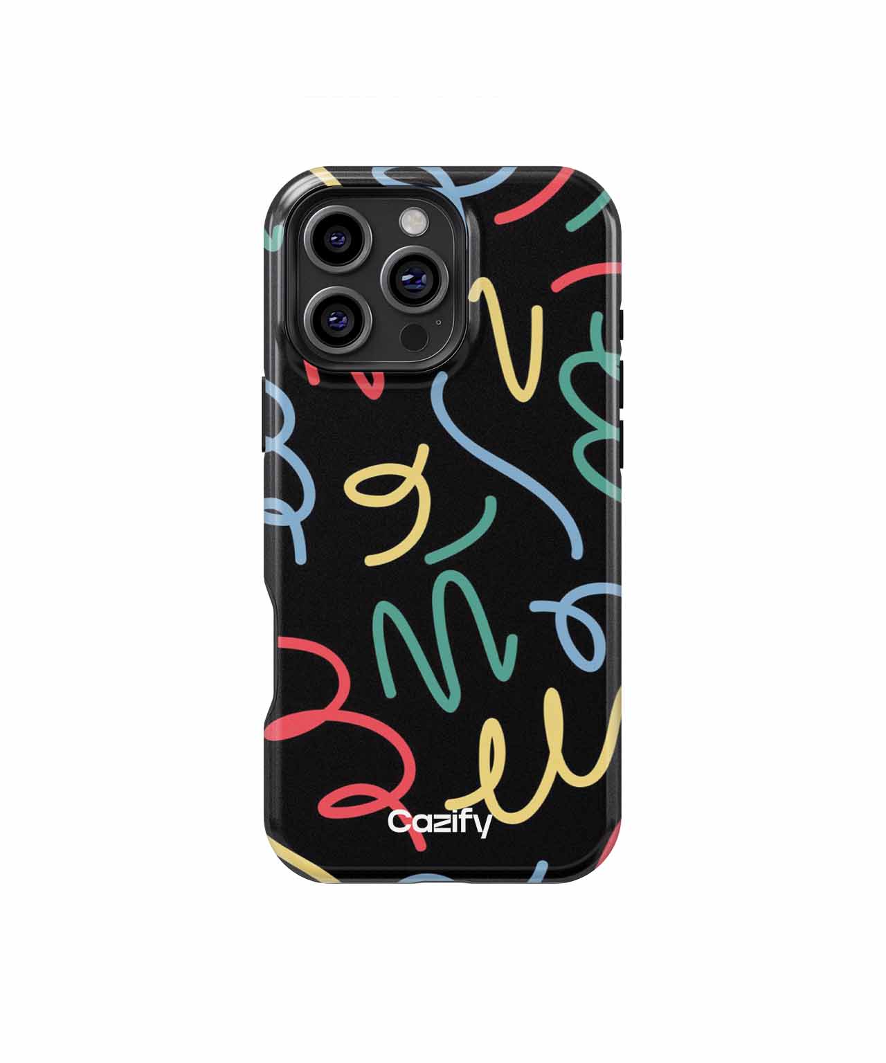 Colorful Scribbles Dance Across Space iPhone case Case Cazify - Delivery Canada