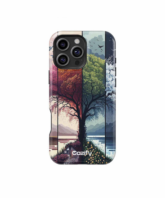 Colorful Seasons Tree Symphony iPhone case Case Cazify - Delivery Canada