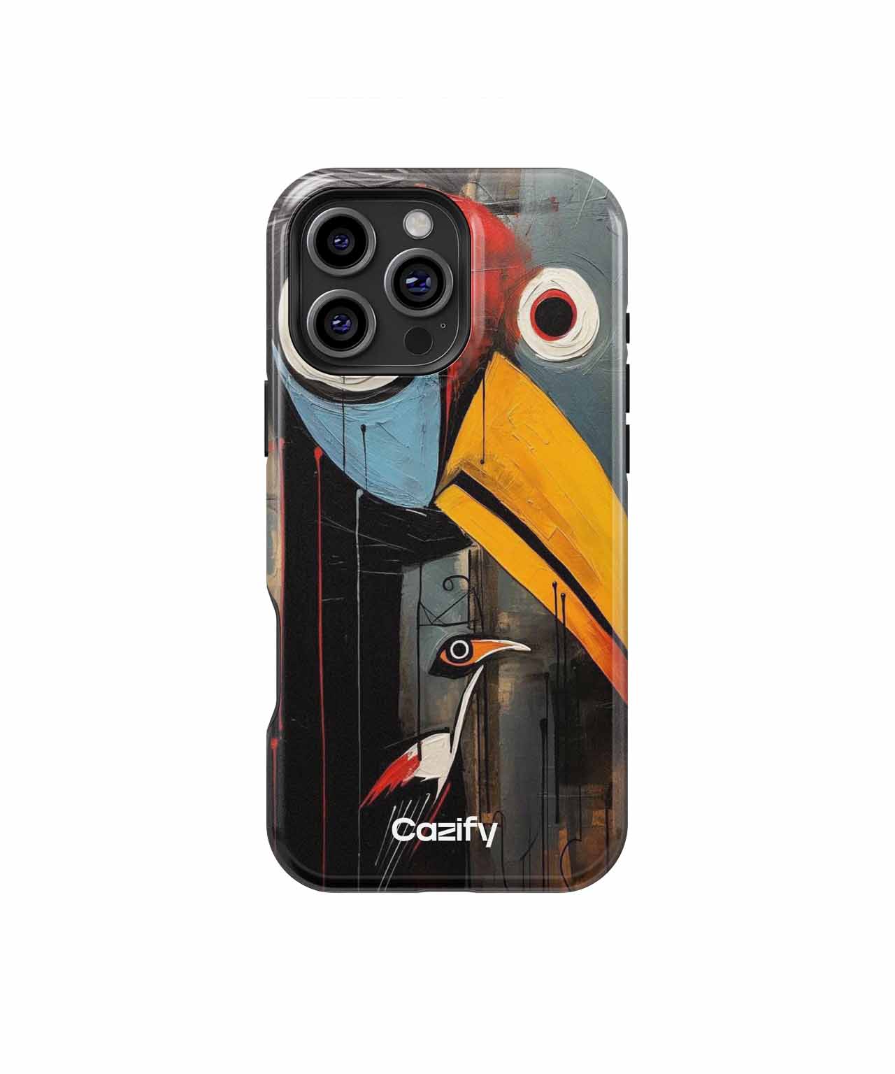 Colorful Silly Birds with Big Beaks iPhone case Case Cazify - Delivery Canada