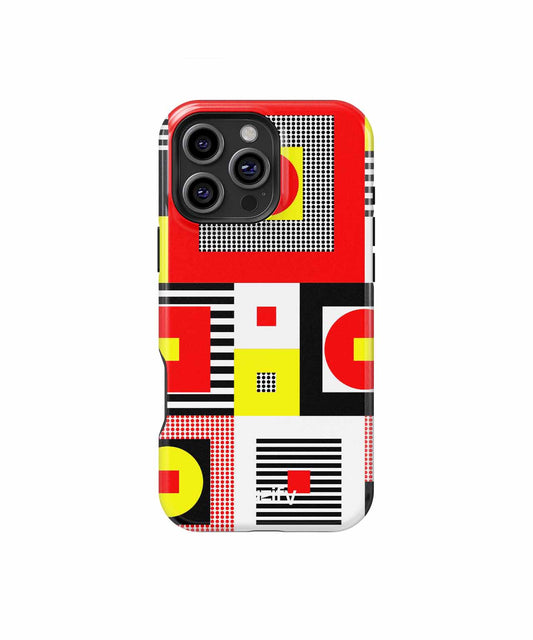 Colorful Square Dance of Patterns iPhone case Case Cazify - Delivery Canada